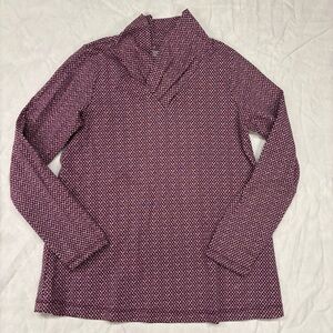 Tea Collection Purple Floral Long‎ Sleeve Shirt Size 8 VGUC